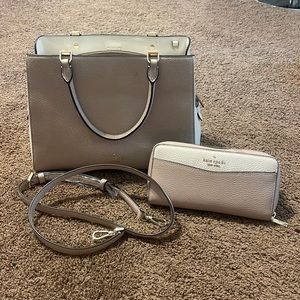 KATE SPADE SET leila medium triple compartment satchel